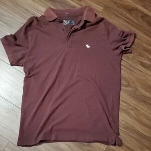 Abercrombie & Fitch Maroon Polo Shirt